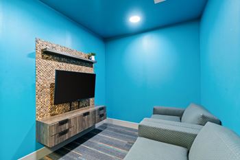 Community clubhouse with tv